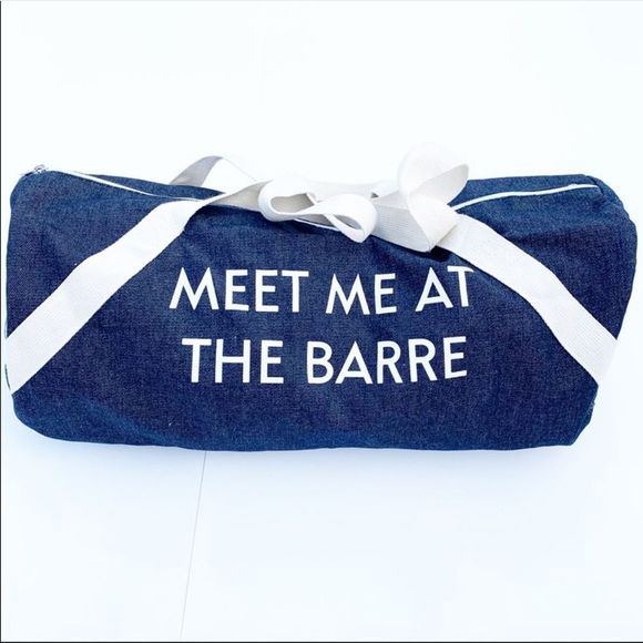 Private Party “Meet Me at the Barre” Denim Bag - Picture 1 of 8